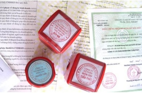 Thủ tục hành chính cấp Giấy chứng nhận đủ điều kiện về ANTT, đăng ký con dấu