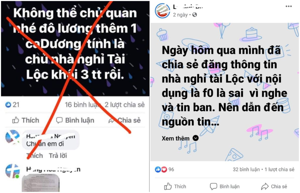 Trường hợp đăng thông tin sai đã đính chính trên trang cá nhân