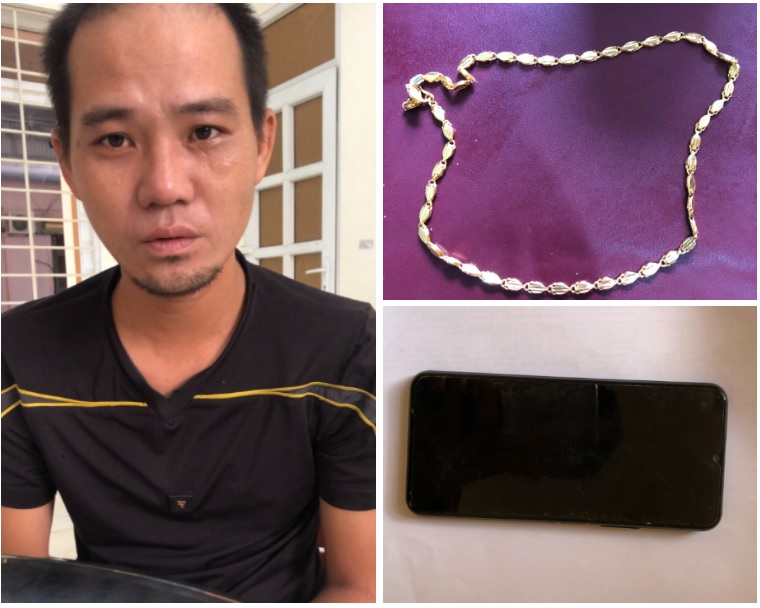 Đối tượng Nguyễn Ngọc Nguyên cùng tang vật