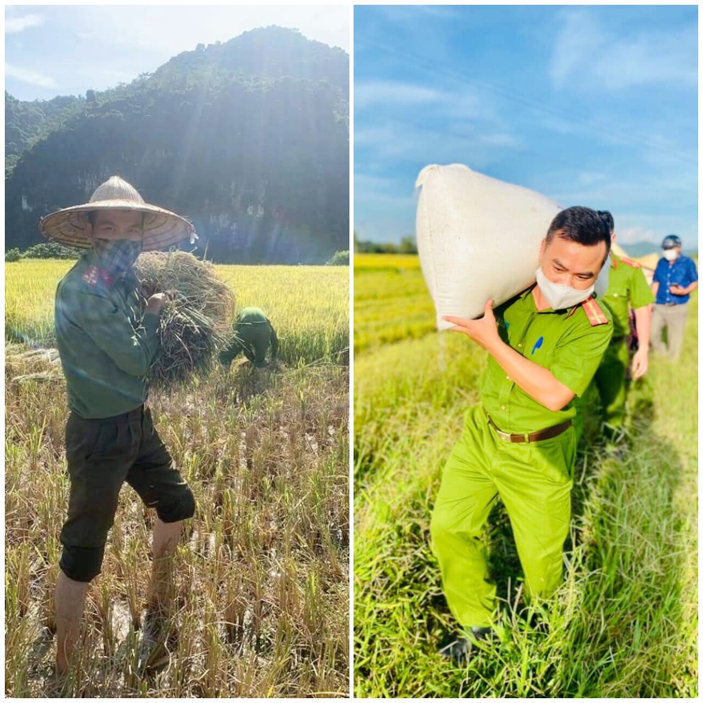 Mặc dù thời tiết nắng nóng nhưng những “chiến sỹ áo xanh” vẫn làm việc hết công suất 