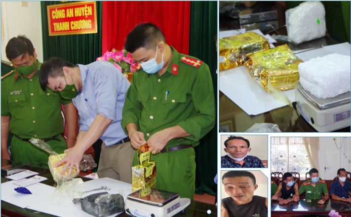 Bắt 02 đối tượng vận chuyển 02 kg ma túy đá