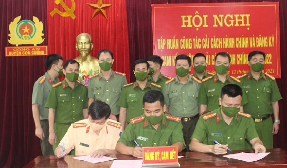 Tập huấn công tác cải cách hành chính và đăng ký, cam kết nhiệm vụ cải cách hành chính năm 2022