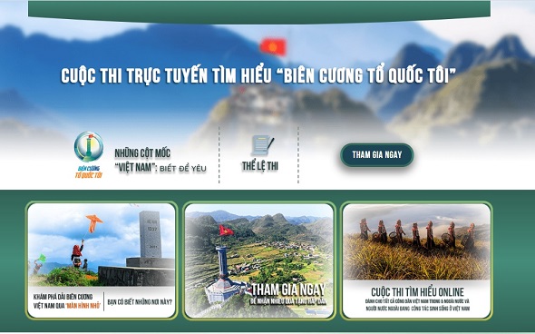 Thi trực tuyến tìm hiểu 'Biên cương Tổ quốc tôi'