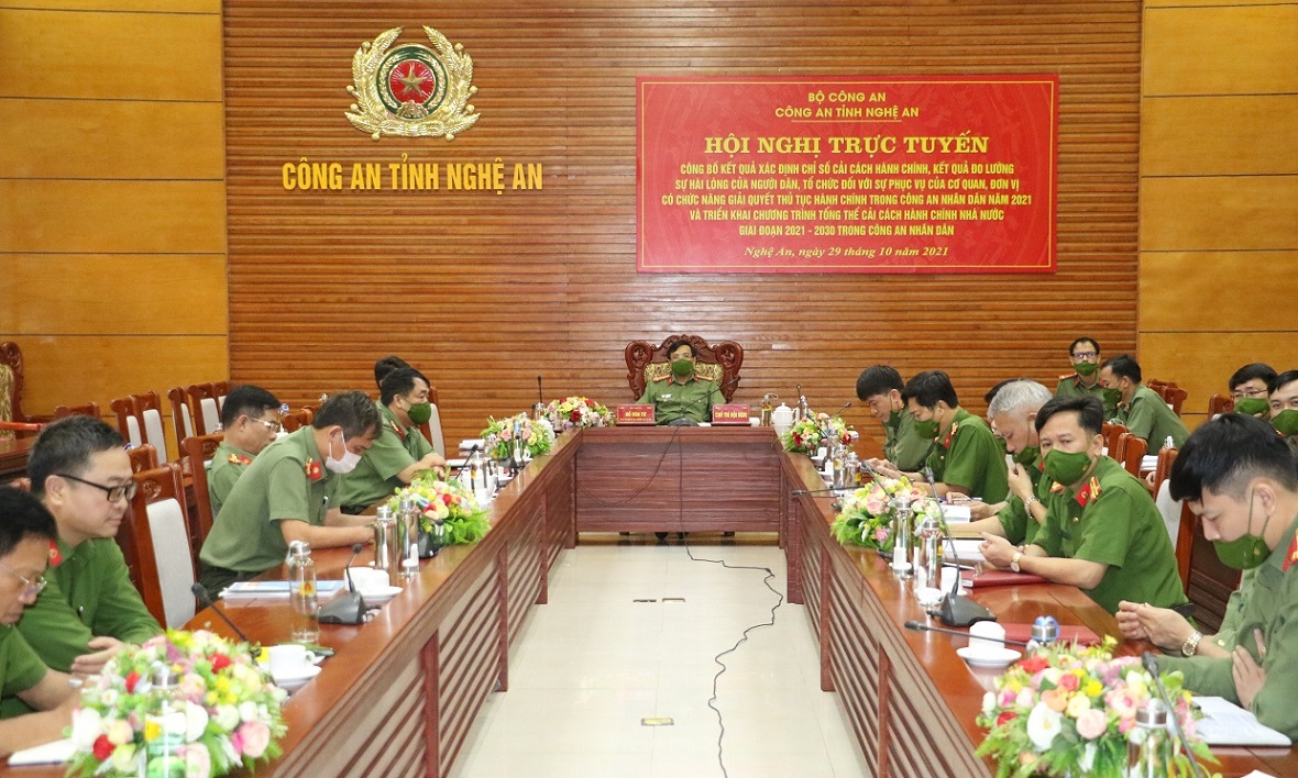 Công an Nghệ An năm thứ 06 liên tiếp đứng đầu về Chỉ số cải cách hành chính
