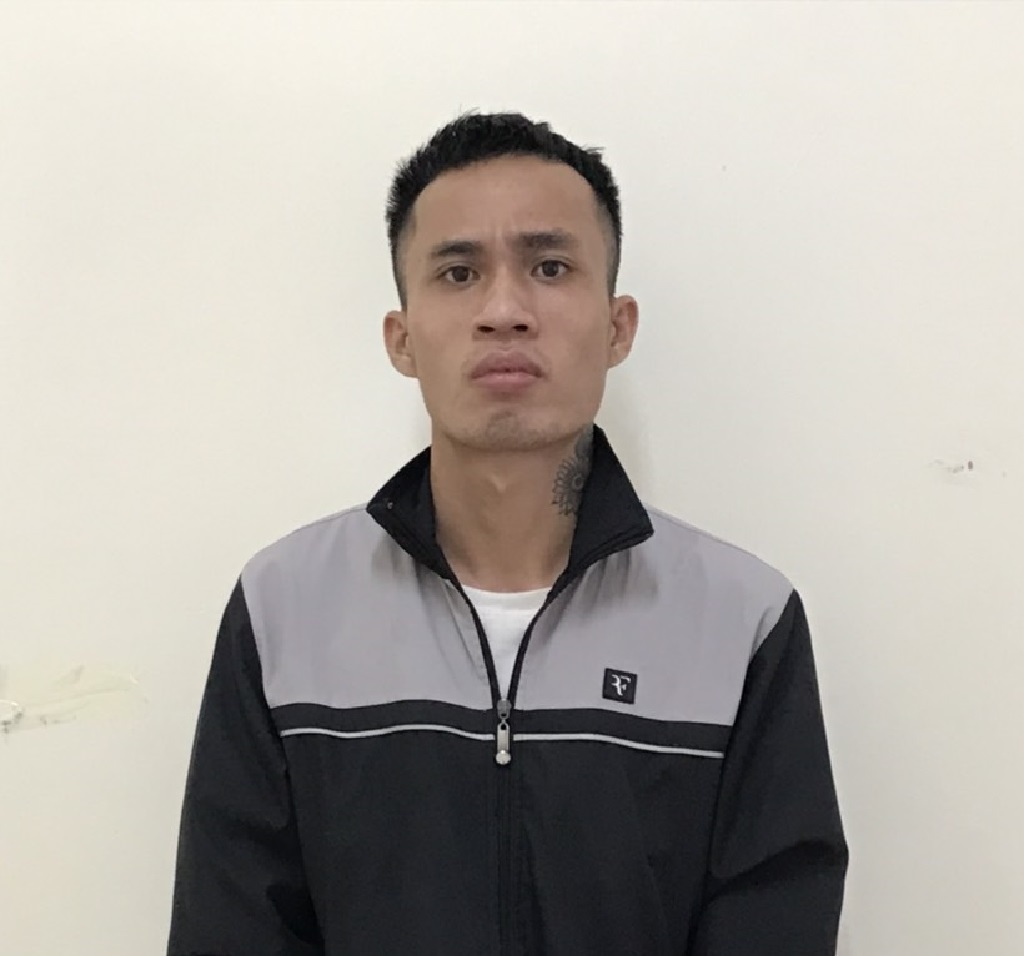 Đối tượng Lô Xuân Lương tại cơ quan Công an