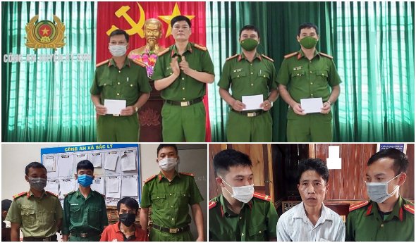 Công an xã vùng biên bắt 04 vụ bán lẻ ma túy trong một ngày