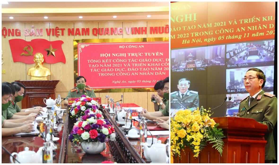 Hội nghị trực tuyến triển khai công tác giáo dục và đào tạo năm 2022 trong Công an nhân dân
