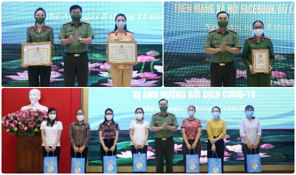 Trao giải cuộc thi viết về phòng chống dịch và trao tặng 'Túi an sinh công đoàn' cho đoàn viên công đoàn bị ảnh hưởng dịch Covid-19