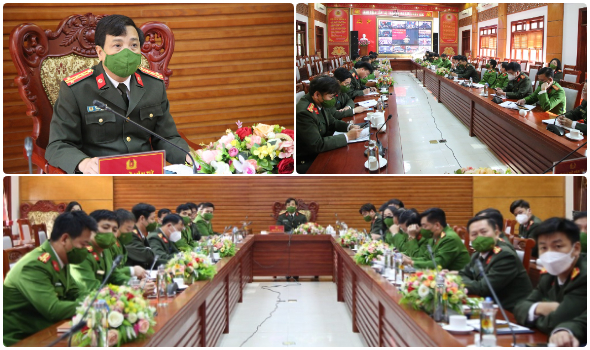 Hội nghị giao ban công tác Đảng, công tác chính trị Công an nhân dân năm 2021