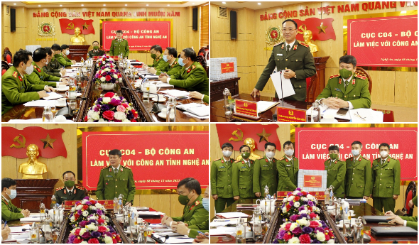 Cục Cảnh sát điều tra tội phạm về ma tuý - Bộ Công an làm việc với Công an tỉnh Nghệ An