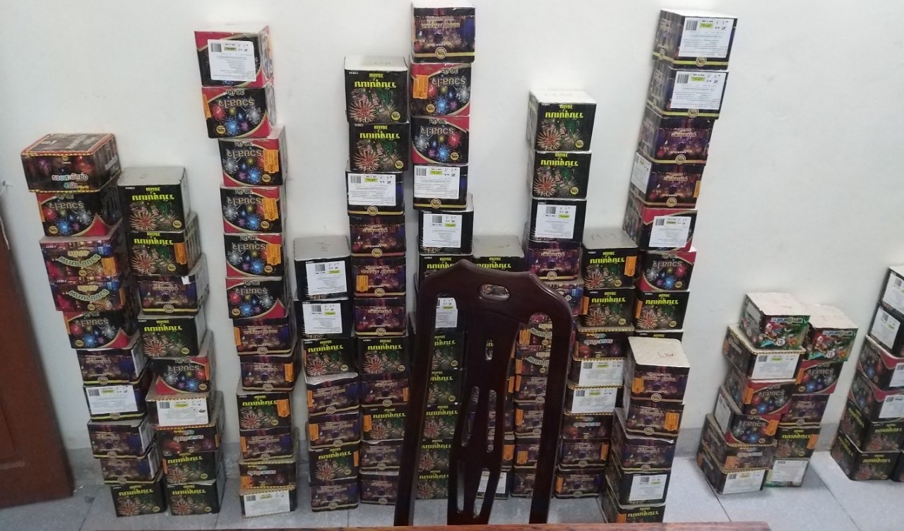Quá trình đấu tranh chuyên án, Công an huyện Nghi Lộc thu giữ thêm 227kg pháo nổ