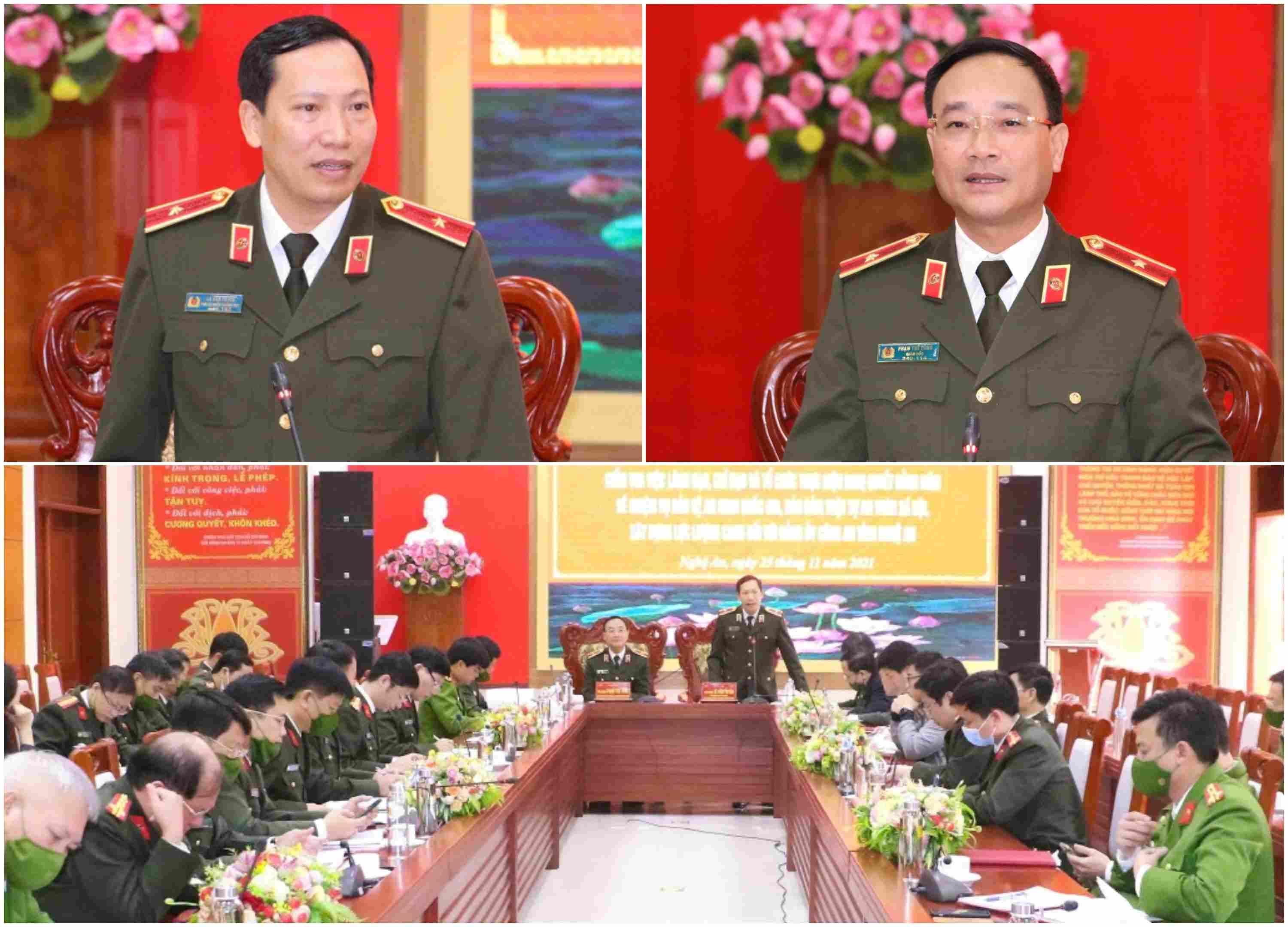 Cơ quan Ủy ban Kiểm tra Đảng ủy Công an Trung ương thông báo kết quả kiểm tra tại Đảng ủy Công an tỉnh Nghệ An, tháng 11/2021.
