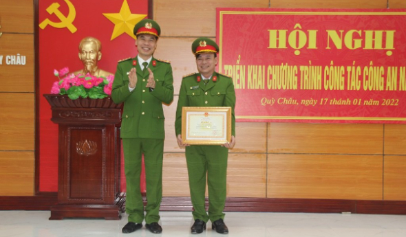 Công an huyện Quỳ Châu triển khai chương trình công tác năm 2022