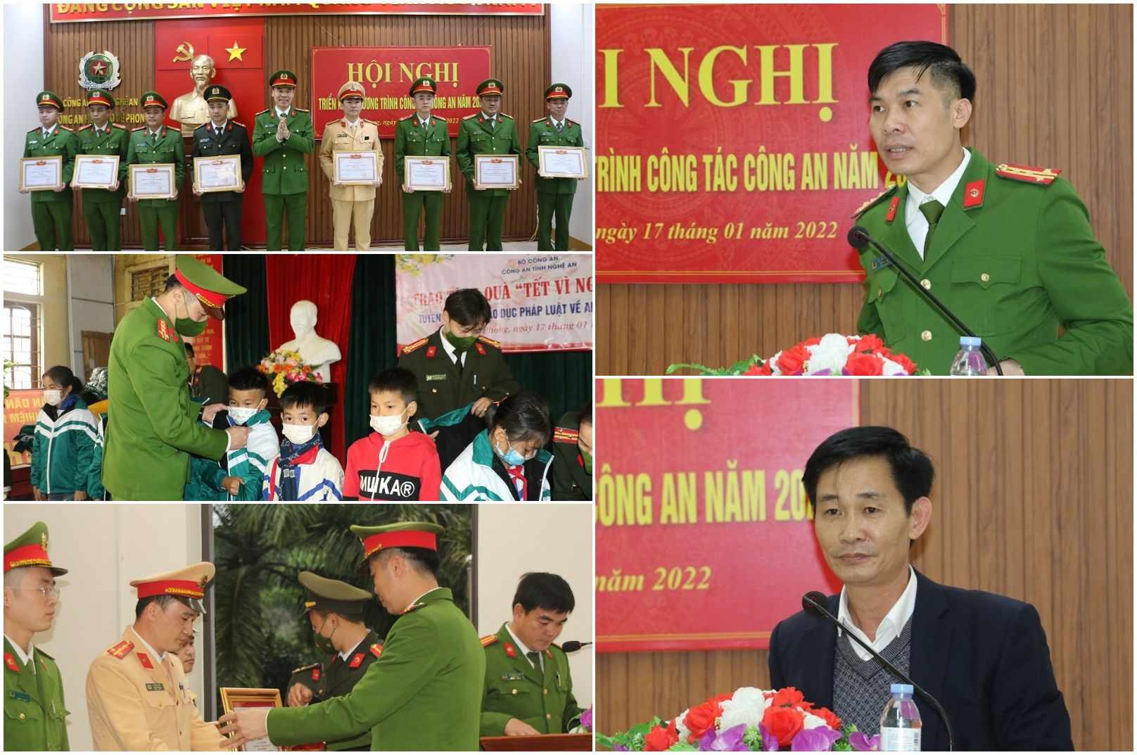 Công an huyện Quế Phong triển khai chương trình công tác năm 2022
