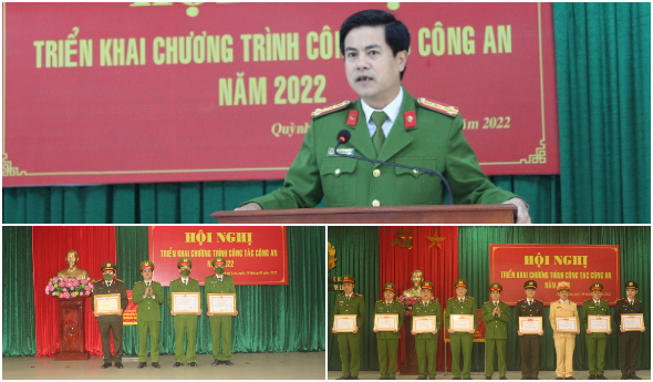 Công an huyện Quỳnh Lưu triển khai chương trình công tác năm 2022