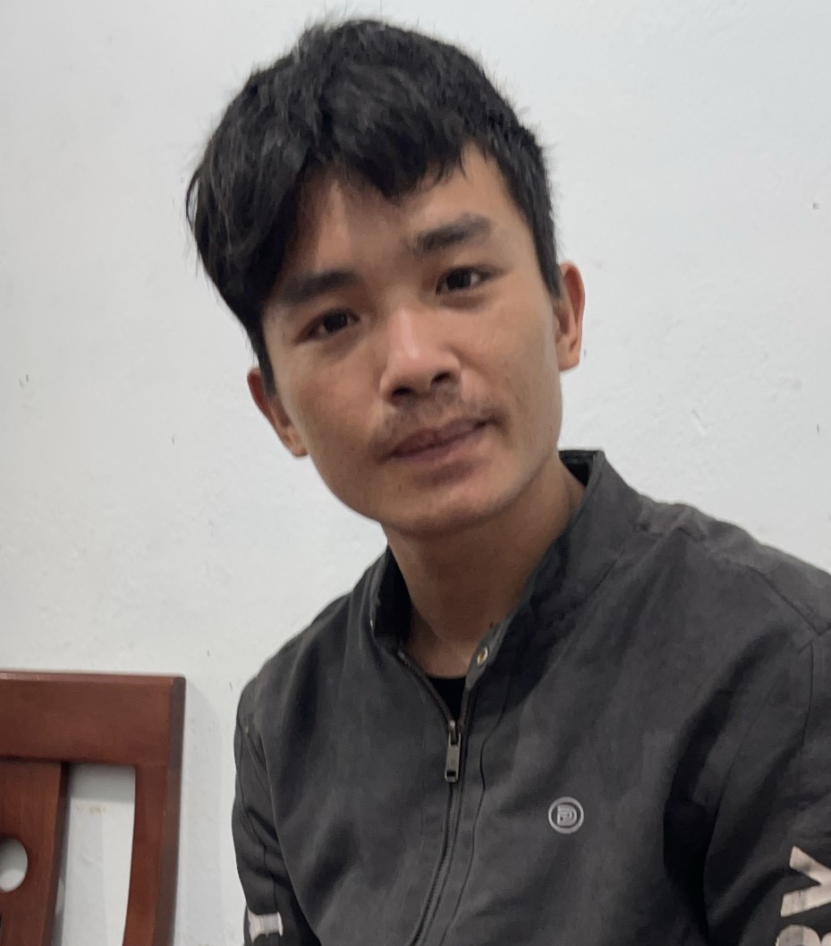 Đối tượng Thái Duy Hảo tại cơ quan Công an
