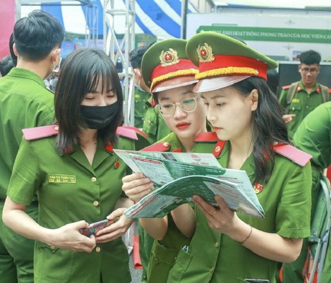 Năm 2022, các trường CAND được giao xét tuyển 2.050 chỉ tiêu đại học chính quy tuyển mới đối với công dân tốt nghiệp THPT.