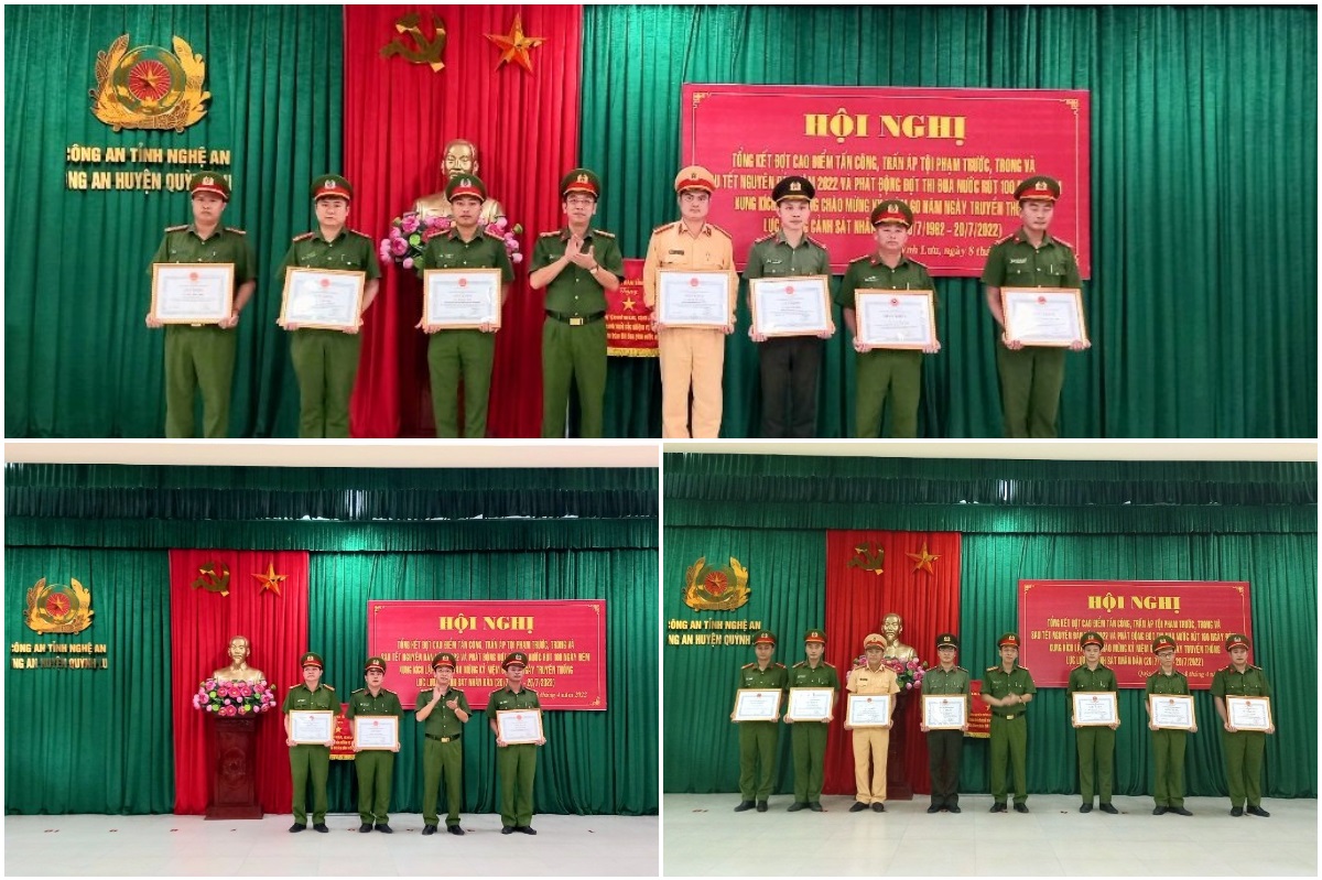 Khen thưởng các tập thể, cá nhân đạt thành tích xuất sắc trong đợt cao điểm