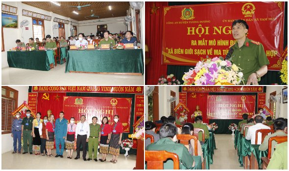 Ra mắt mô hình điểm 'Xã biên giới sạch về ma túy' tại xã Tam Hợp, huyện Tương Dương