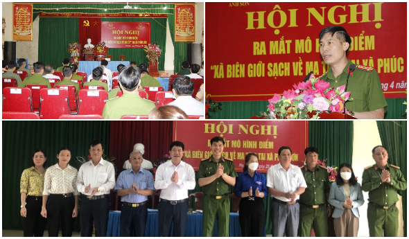 Huyện Anh Sơn: Ra mắt mô hình điểm 'Xã biên giới sạch về ma túy' tại xã Phúc Sơn