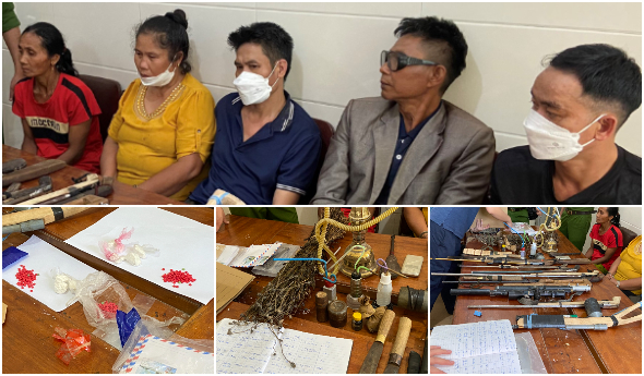 Huy động hàng chục cán bộ, chiến sĩ triệt xóa nhiều điểm, tụ điểm ma túy trên địa bàn huyện Tương Dương