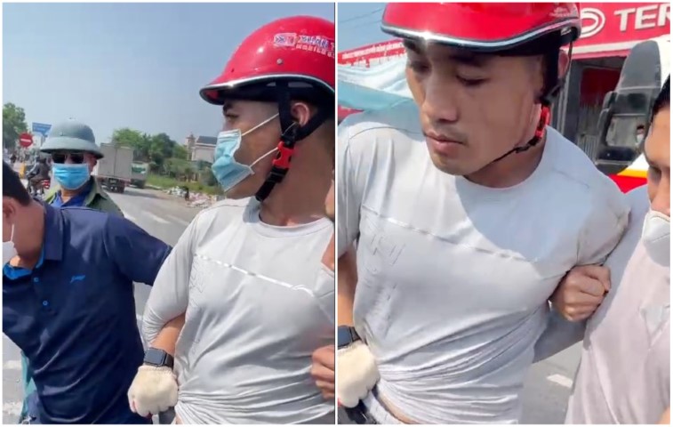 Đối tượng Vũ Văn Dũng bị bắt tại hiện trường
