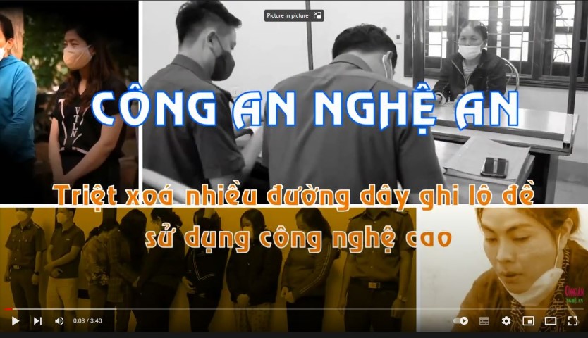 Triệt xoá nhiều đường dây ghi lô, đề sử dụng công nghệ cao