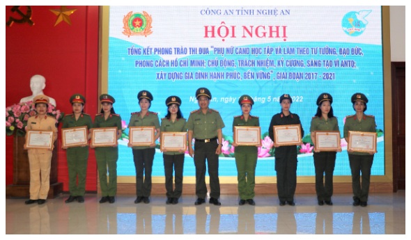 Nhân lên nhiều việc làm ý nghĩa trong phụ nữ Công an tỉnh Nghệ An