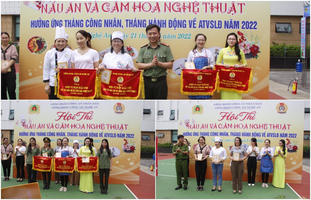 Trao các giải Nhì, Ba, Khuyến khích cho các đội thi