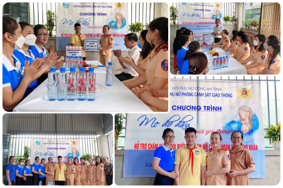 Phòng Cảnh sát giao thông Công an tỉnh Nghệ An nhận đỡ đầu, chăm sóc trẻ mồ côi