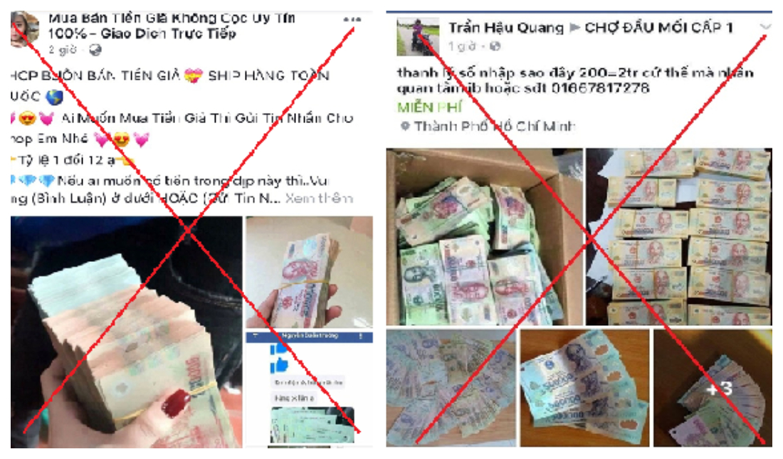Người dân tuyệt đối không được sản xuất, tàng trữ, vận chuyển, lưu hành tiền giả