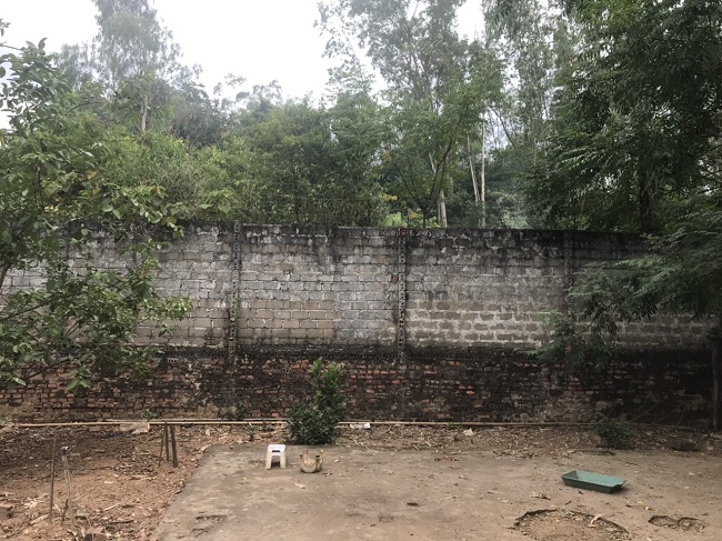 Cận cảnh hàng rào của ngôi nhà