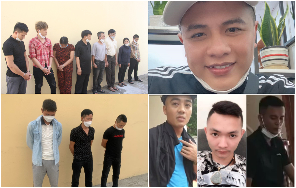 Các đối tượng hoạt động “tín dụng đen” bị Công an tỉnh Nghệ An bắt giữ trong thời gian qua