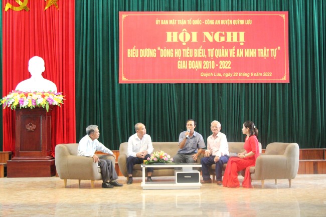 Các dòng họ tiêu biểu đã giao lưu, chia sẻ những kinh nghiệm về việc xây dựng các mô hình trong thời gian vừa qua