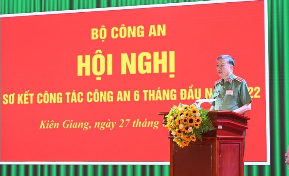 Bộ Công an tổ chức Hội nghị sơ kết công tác công an 6 tháng đầu năm 2022