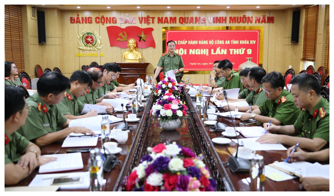 Hội nghị lần thứ 9 Ban Chấp hành Đảng bộ Công an tỉnh