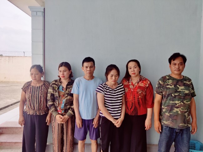 Các đối tượng cầm đầu đường dây đánh bạc