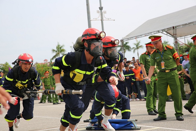 Là đội chủ nhà Hội thao lần này, nên áp lực giành thành tích cao của đội tuyển Công an tỉnh Nghệ An là rất lớn