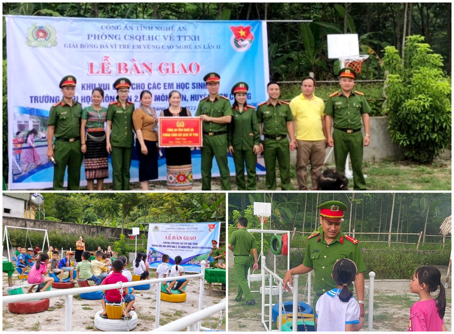 Công trình thể hiện sự gắn bó giữa cán bộ, chiến sĩ Công an với đồng bào 