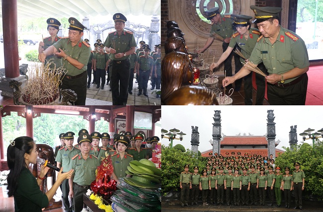Tại Khu di tích lịch sử Truông Bồn, Đoàn đại biểu đã thành kính dâng hoa, dâng hương tưởng niệm anh linh các anh hùng liệt sĩ