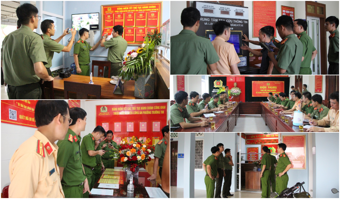 Công an tỉnh Vĩnh Phúc tham quan, trao đổi kinh nghiệm về cải cách hành chính tại Công an tỉnh Nghệ An
