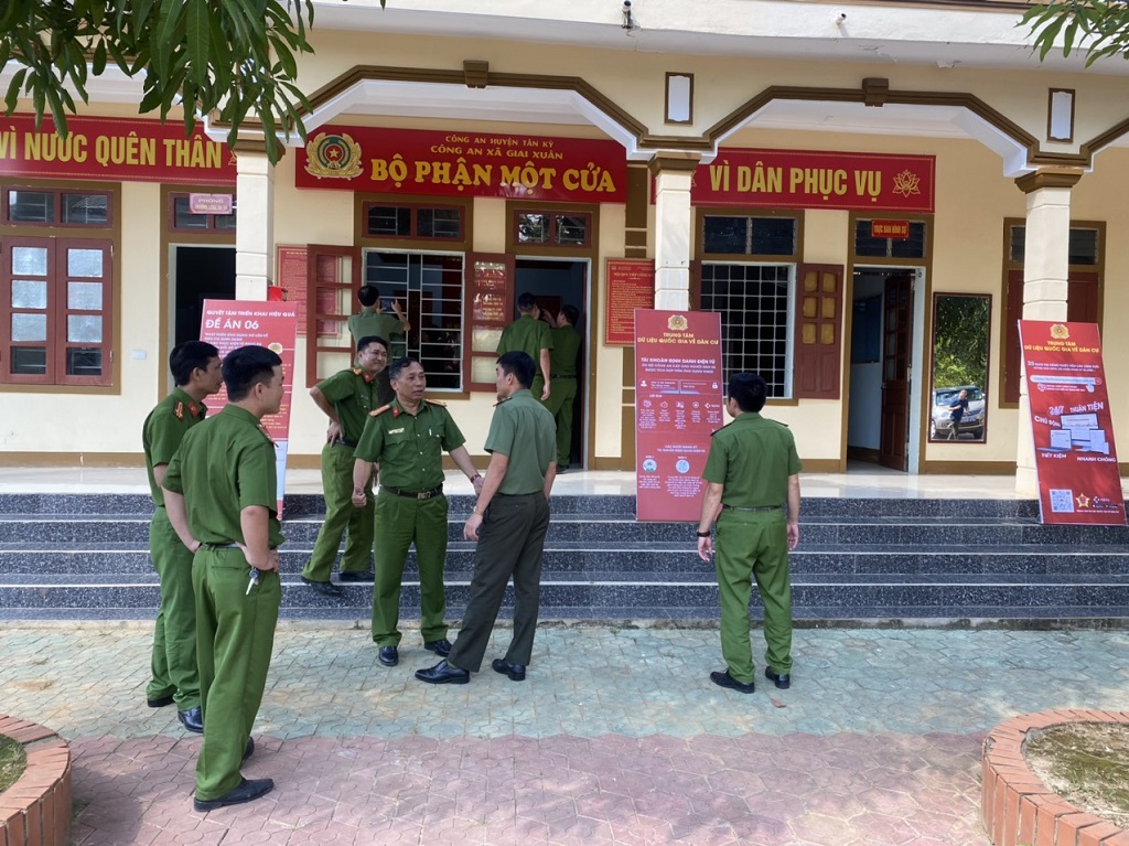 Tại Công an xã Giai Xuân, huyện Tân Kỳ