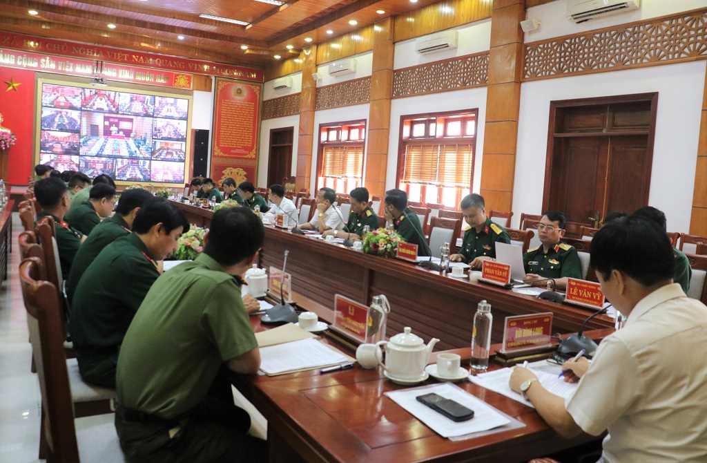 Toàn cảnh Hội nghị tại điểm cầu Công an tỉnh Nghệ An