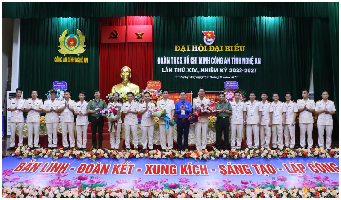 Đoàn TNCS Hồ Chí Minh Công an tỉnh Nghệ An tổ chức Đại hội đại biểu lần thứ XIV, nhiệm kỳ 2022 - 2027