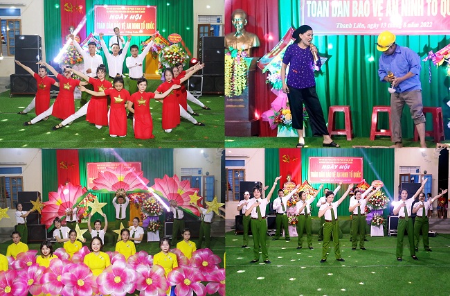 Những tiết mục văn nghệ sôi nổi chào mừng ngày hội của bà con Nhân dân trên địa bàn
