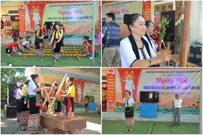 Nhiều tiết mục văn nghệ đặc sắc mang đậm văn hóa dân tộc Thái được bà con bản Mường Ham thể hiện đã tạo không khí vui tươi, đoàn kết trong Ngày hội
