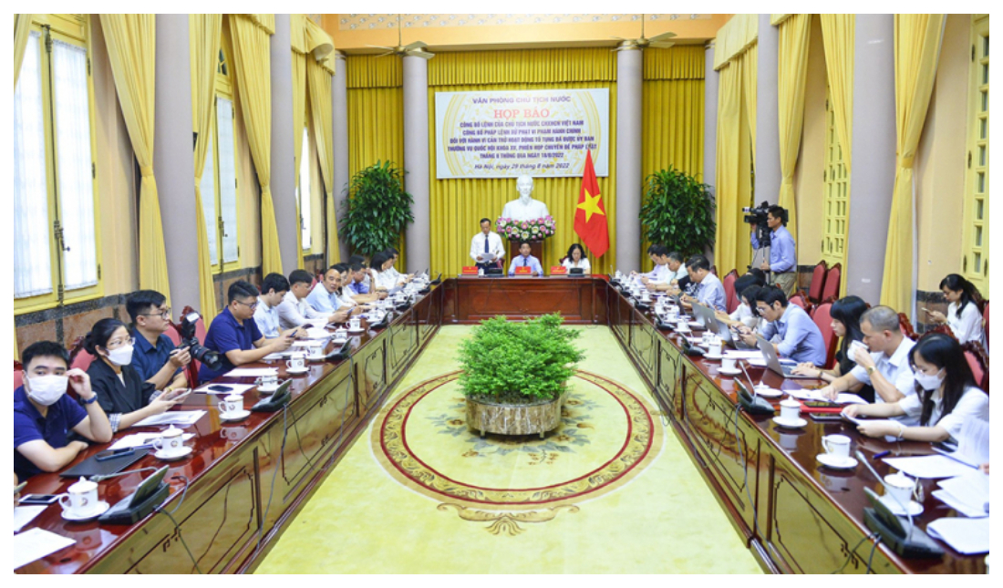 Công bố Pháp lệnh xử phạt vi phạm hành chính đối với hành vi cản trở hoạt động tố tụng