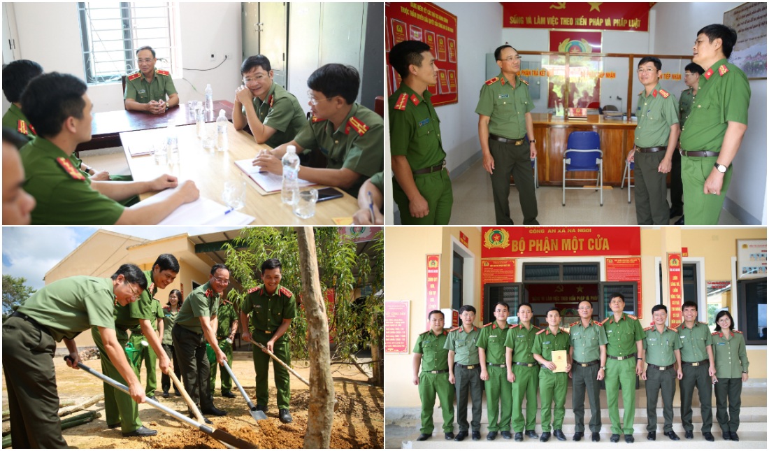 Giám đốc Công an tỉnh kiểm tra việc thực hiện Đề án 