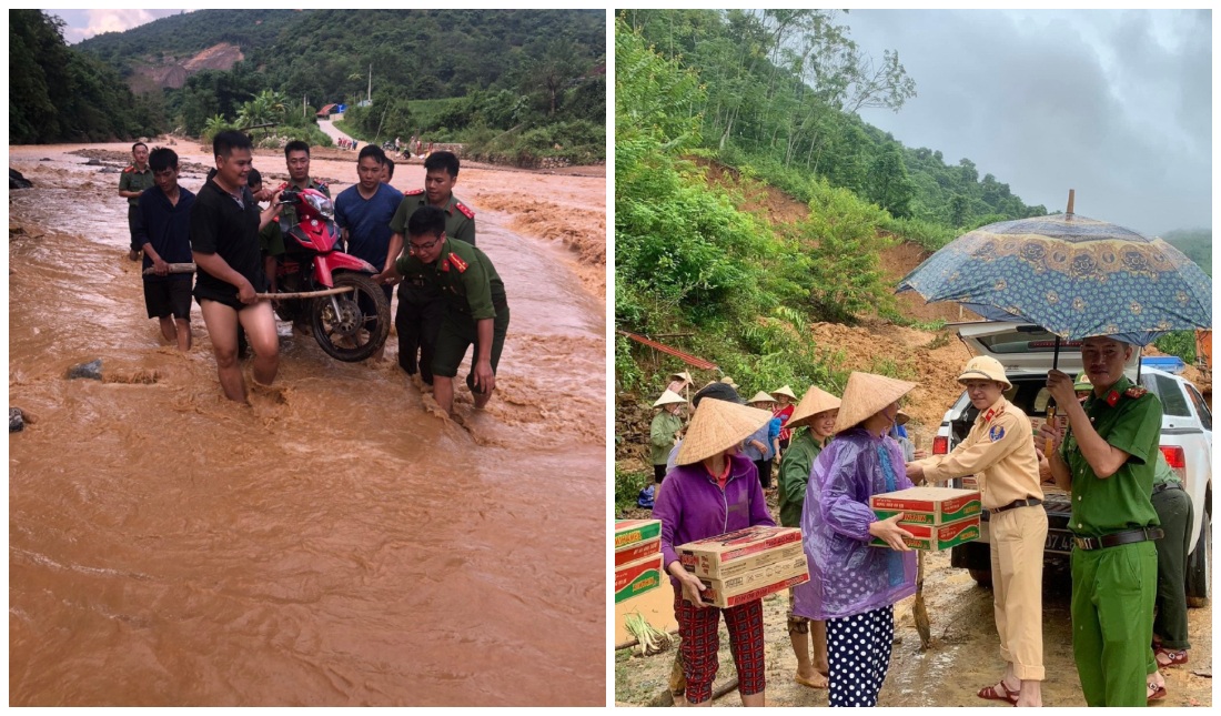 Khẩn trương tiếp tế cho người dân vùng bị cô lập