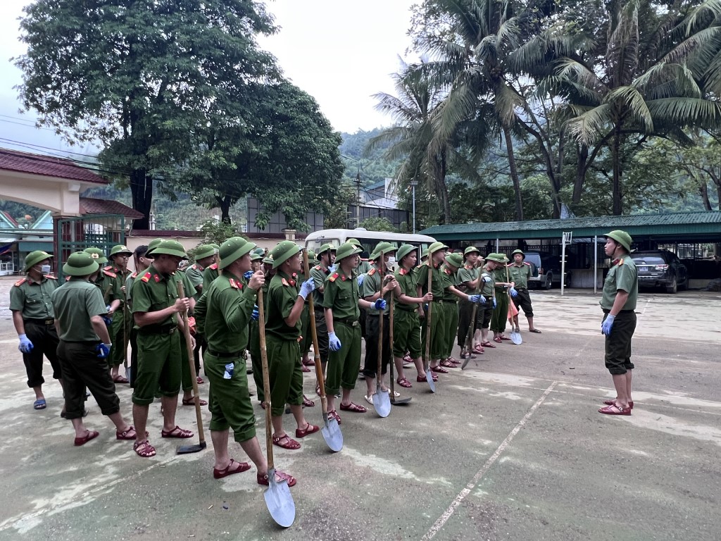 Ban chấp hành Đoàn Thanh niên Công an tỉnh quán triệt, động viên tinh thần 50 CBCS trước khi thực hiện nhiệm vụ